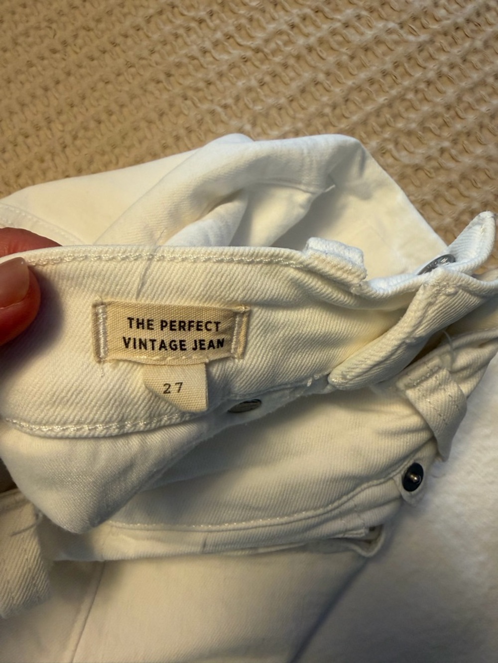 The Perfect Vintage Jean - White Denim Jeans